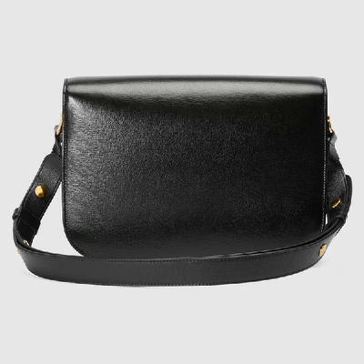 Shop Gucci Horsebit 1955 Schultertasche In Black