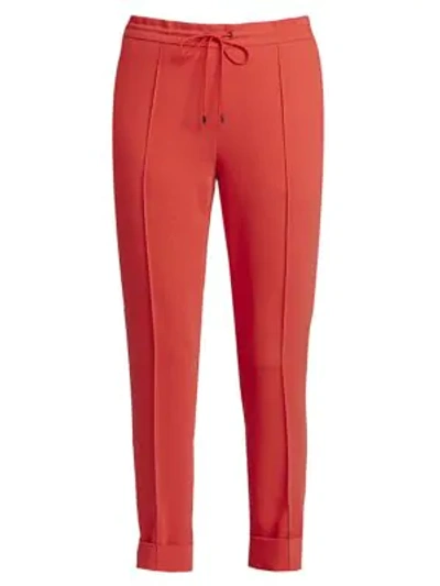 Shop Kenzo Tailored Jogger Pants In Medium Red