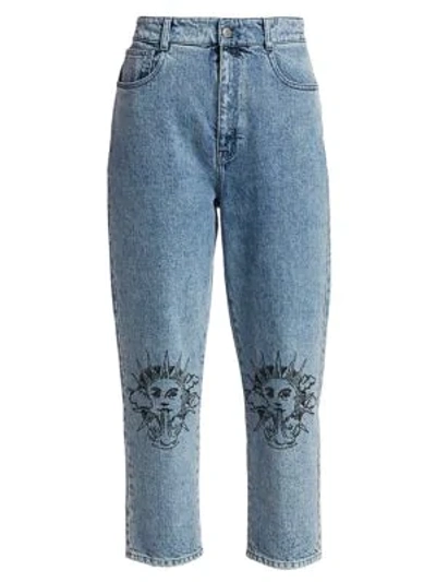 Shop Stella Mccartney We Are The Weather Ankle Jeans In Blue