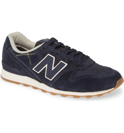 Shop New Balance 696 Sneaker In Navy/ Navy/ Navy