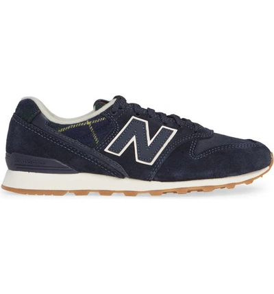 Shop New Balance 696 Sneaker In Navy/ Navy/ Navy