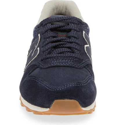 Shop New Balance 696 Sneaker In Navy/ Navy/ Navy