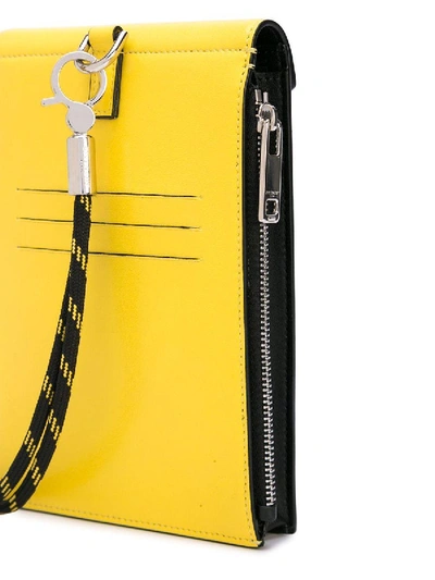 Shop Givenchy Black And Yellow Neck Pouch In Multicolor