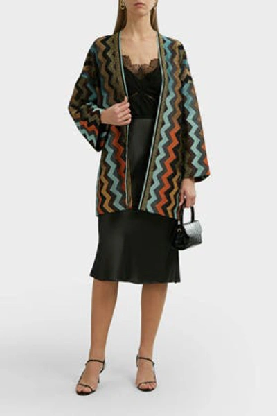 Shop Missoni Oversized Zigzag Belted Cardigan