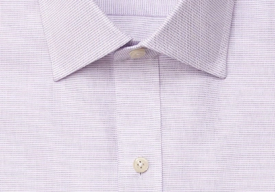 Shop Ledbury Men's Lavender Freeman Oxford Dress Shirt Lavender Purple Cotton