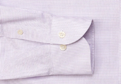 Shop Ledbury Men's Lavender Freeman Oxford Dress Shirt Lavender Purple Cotton