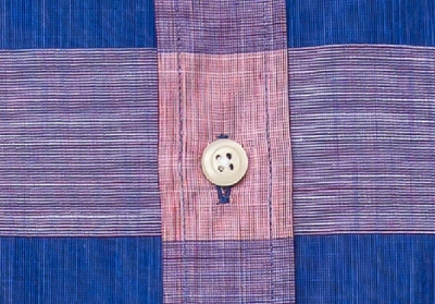 Shop Ledbury Men's Blue Bostwick Chambray Casual Shirt Cotton