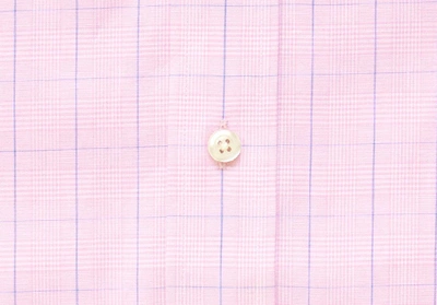 Shop Ledbury Men's Pink Tauton Check Dress Shirt Cotton