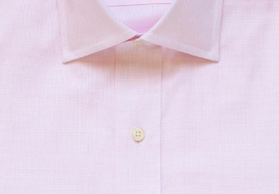 Shop Ledbury Men's Pale Pink Almont Oxford Dress Shirt Cotton