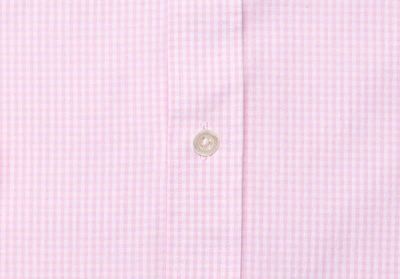 Shop Ledbury Men's Pale Pinkgingham Poplin Dress Shirt Classic Cotton