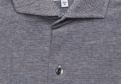 Shop Ledbury Men's Deming Birdseye Performance Knit Shirt Black Cotton