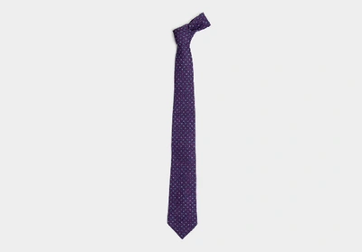 Shop Ledbury Men's Plum Concord Tie Wool In Multicolor