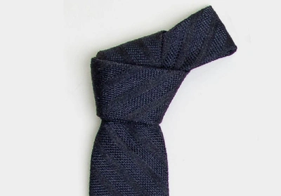 Shop Ledbury Men's Midnight Blue Goethe Tie Silk