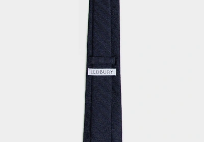 Shop Ledbury Men's Midnight Blue Goethe Tie Silk