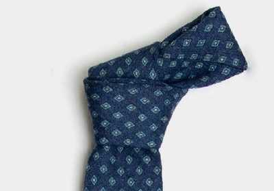 Shop Ledbury Men's Deep Blue Concord Tie Wool