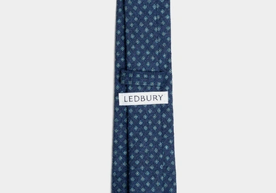 Shop Ledbury Men's Deep Blue Concord Tie Wool