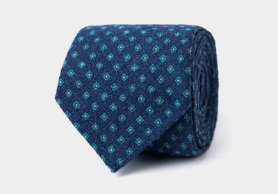 Shop Ledbury Men's Deep Blue Concord Tie Wool