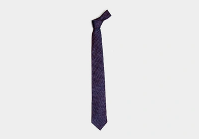 Shop Ledbury Men's Blackberry Bramerton Tie Silk In Multicolor