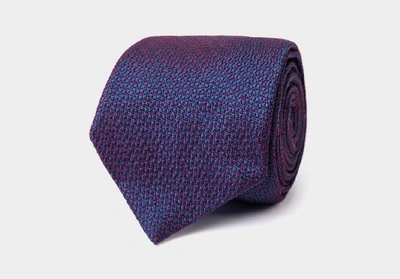 Shop Ledbury Men's Blackberry Bramerton Tie Silk In Multicolor