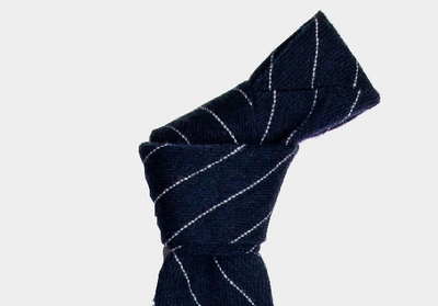 Shop Ledbury Men's Navy Blue Armitage Tie