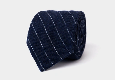 Shop Ledbury Men's Navy Blue Armitage Tie