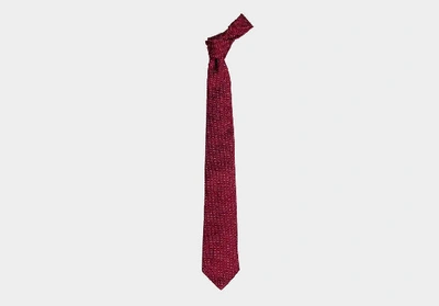 Shop Ledbury Men's Currant Tilbury Tie Silk In Multicolor