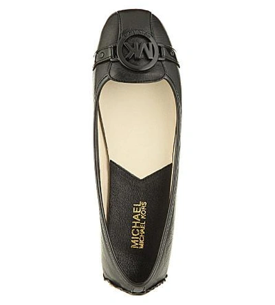 Shop Michael Michael Kors Fulton Moc Pumps In Blk/other