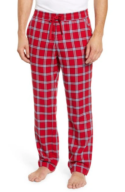 Shop Ugg Flynn Pajama Pants In Red
