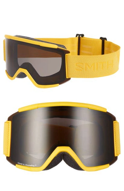 Shop Smith Squad Xl 155mm Special Fit Snow Goggles In Hornet Flood/ Yellow