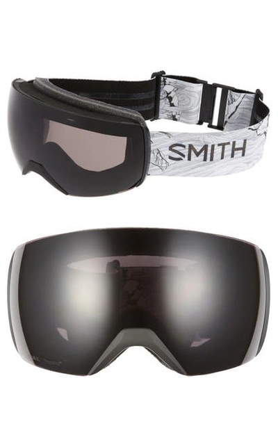 Shop Smith Skyline Xl 225mm Chromapop Snow Goggles In White/ Black
