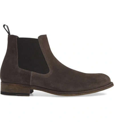 Shop Magnanni Saburo Water Resistant Chelsea Boot In Grey Suede Leather