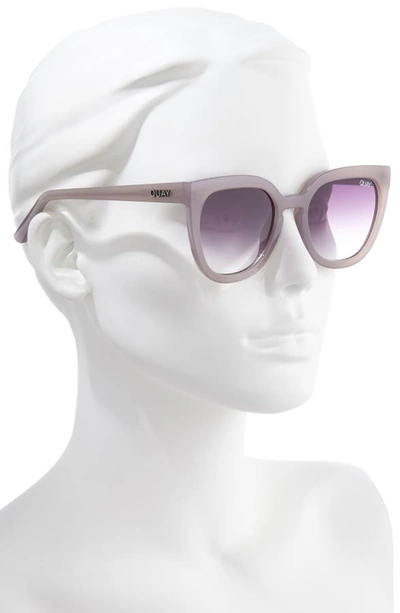 Shop Quay Noosa 50mm Square Sunglasses In Taupe/ Purple