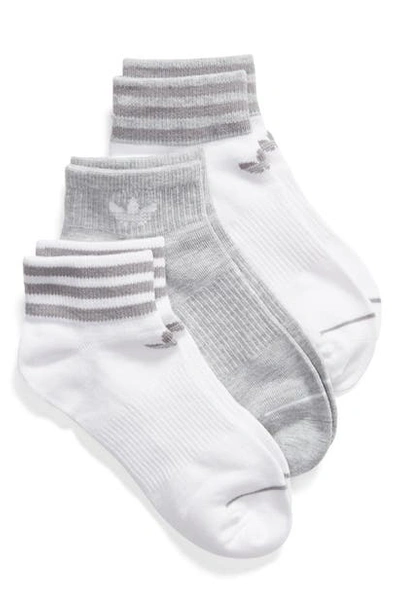 Shop Adidas Originals Adidas 3-pack Ankle Socks In White