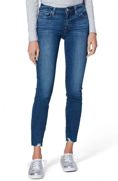 Shop Paige Verdugo Rock Slide Hem Ultra Skinny Jeans In Downtown W/ Rockslide Em