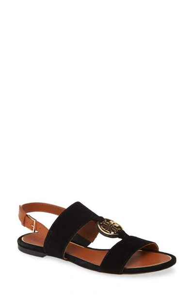 Shop Tory Burch Miller Two-strap Sandal In Perfect Black