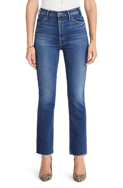 Shop Mother The Hustler High Waist Ankle Flare Jeans In Night Club