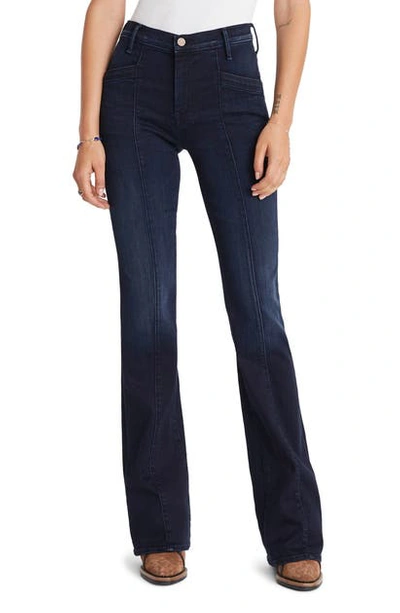 Shop Mother The Drama Pintucked Flare Jeans In After Party