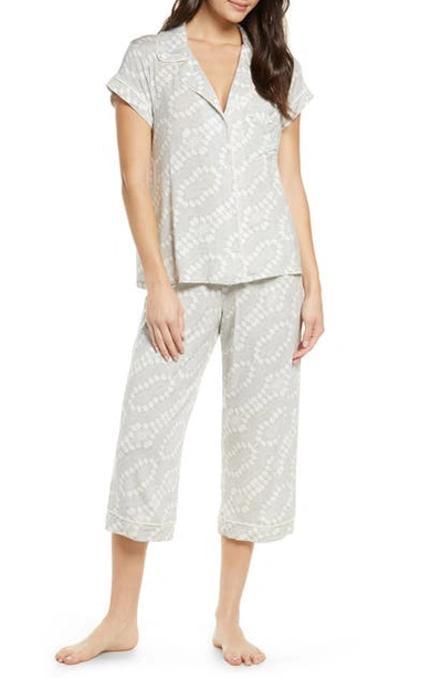 Shop Eberjey Crop Pajamas In Stargazing/whisper Pink