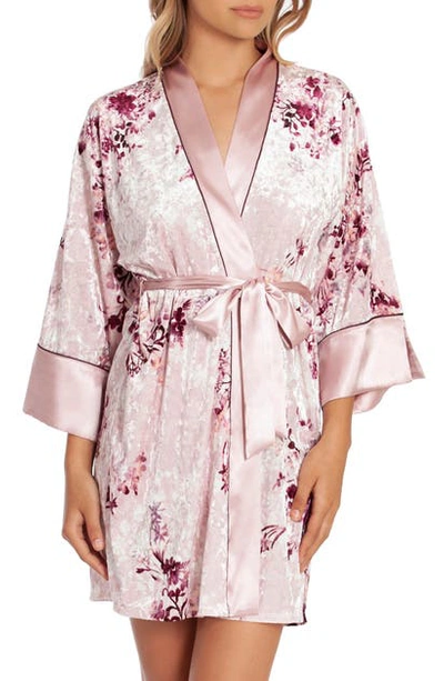 Shop In Bloom By Jonquil Alpine Crushed Velvet Wrap In Fawn Pink