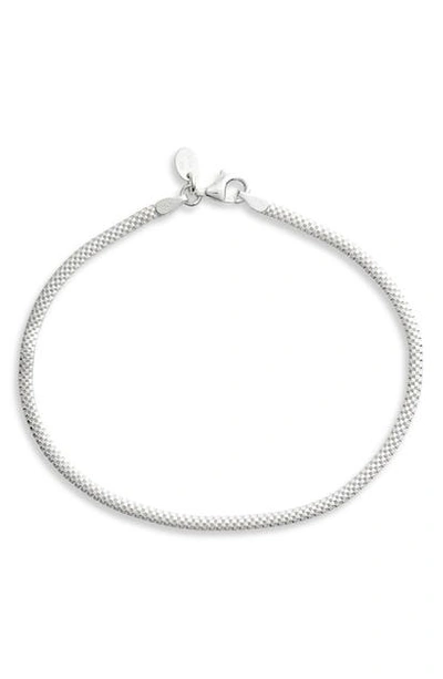 Shop Argento Vivo Mesh Chain Bracelet In Silver