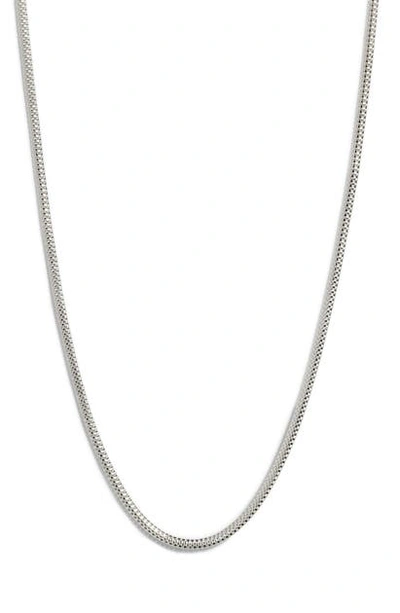 Shop Argento Vivo Mesh Chain Necklace In Silver