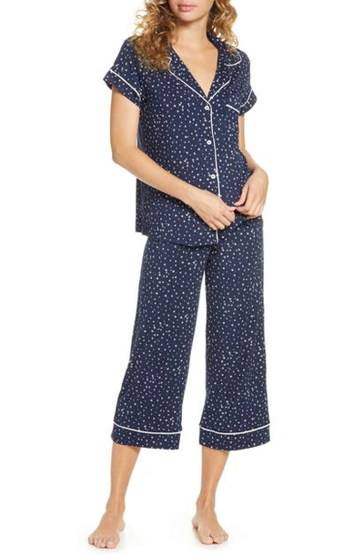 Shop Eberjey Sleep Chic Crop Pajamas In Es/ Iv