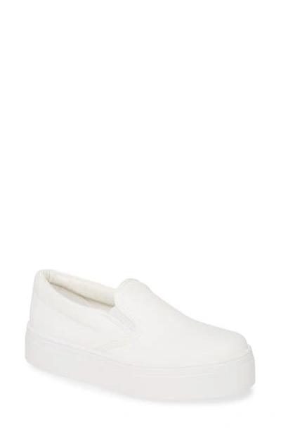 Shop Topshop Platform Sneaker In White