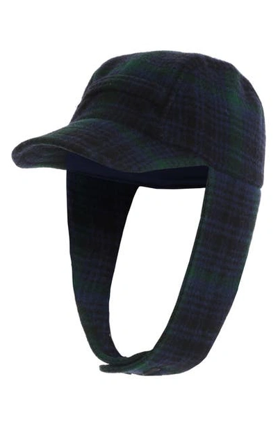 Shop Woolrich Wool Plaid Hunting Hat In Blackwatch