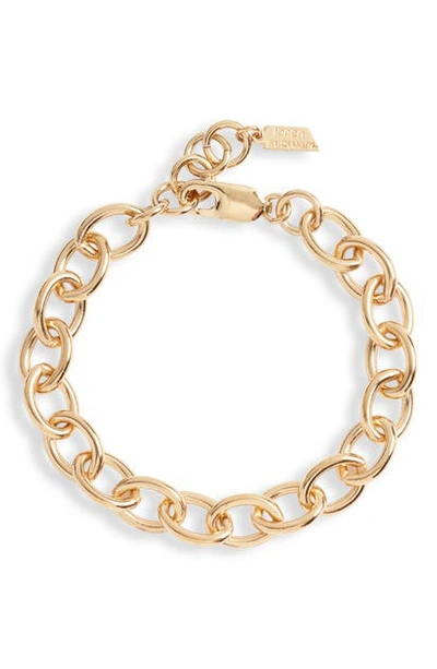 Shop Loren Stewart Round Link Chain Bracelet In Yellow Gold