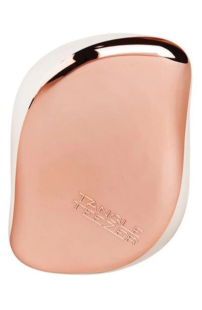 Tangle Teezer Compact Styler Rose Gold/ivory In Gold/ivory