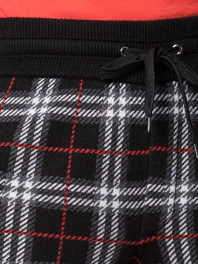 Shop Burberry Check Print Drawstring Shorts In Multicolor