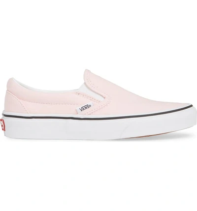 Shop Vans Classic Slip-on Sneaker In Blushing/ True White