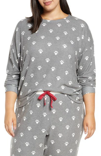 Shop Pj Salvage Animal Lover Pajama Top In Charcoal