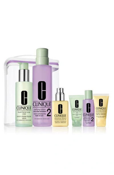 Shop Clinique Great Skin Anywhere 3-step Skin Care Set For Dry Skin